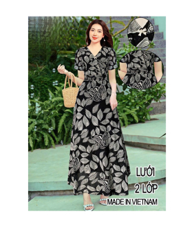 Đầm Maxi Lưới 2 Lớp